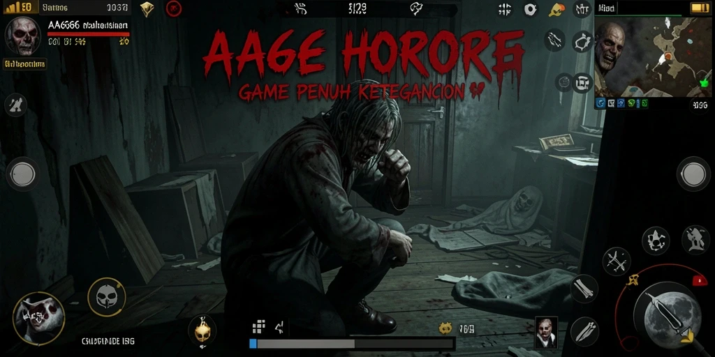 Menampilkan gameplay menegangkan dalam suasana horor.