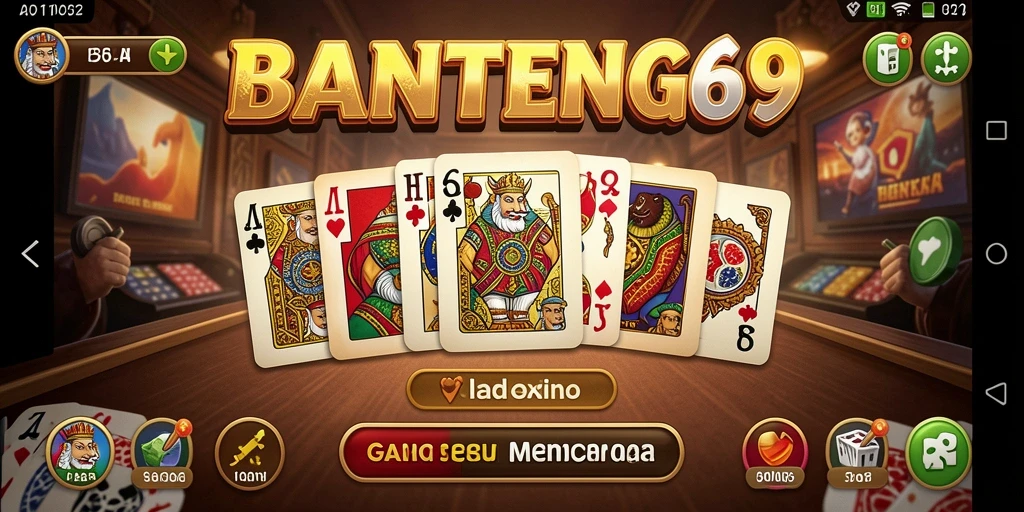 Tampilan gameplay seru dari BANTENG69 dalam permainan Domino.