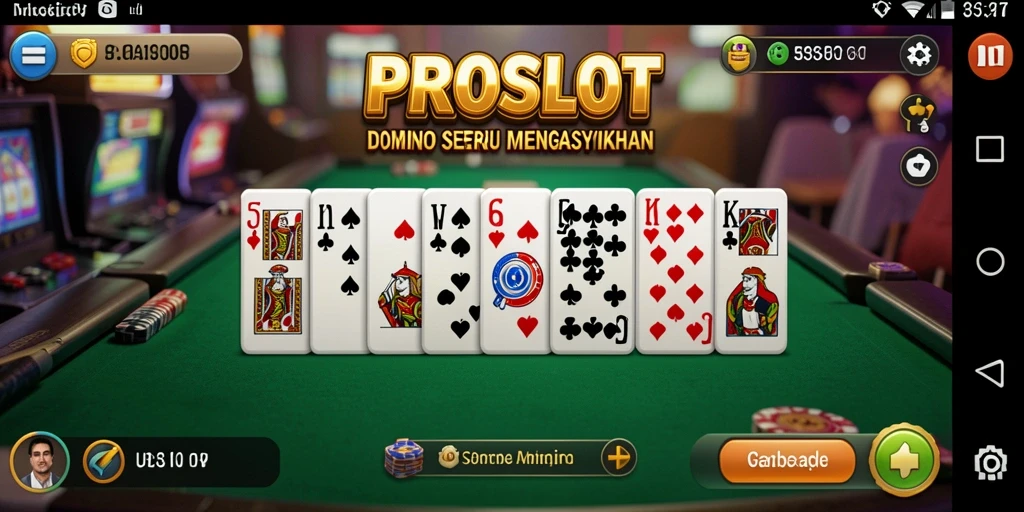 Tampilan gameplay PROSLOT yang seru dalam permainan Domino.