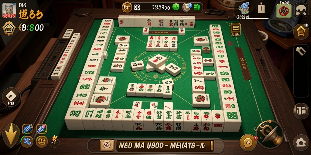 Screenshot V89 menampilkan gameplay seru dan grafik menarik Mahjong.